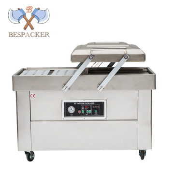 Bespacker Automatic Stainless Steel Nitrogen Double Chamber Food Egg Fish Meat Vacuum Packing Machine With CE